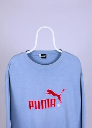 Puma пума вінтажний світшот светр бавовна л хл3 фото