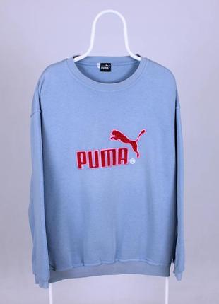 Puma пума вінтажний світшот светр бавовна л хл