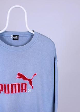 Puma пума вінтажний світшот светр бавовна л хл5 фото
