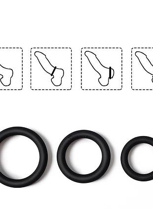 Набір ерекційних кілець для збільшення тривалості інтимної близькості
