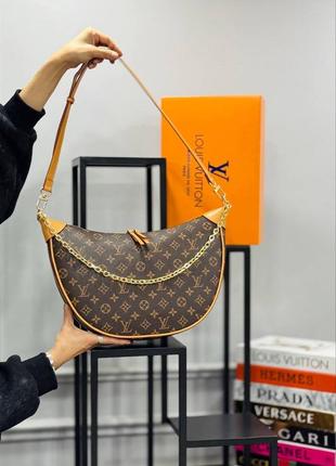 Сумка коричнева жіноча louis vuitton сумка велика луї витон крос-боді шопер