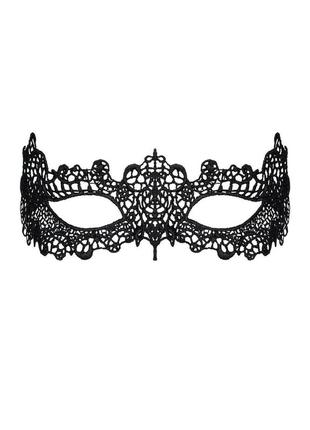 Кружевная маска obsessive a701 mask, единый размер, черная