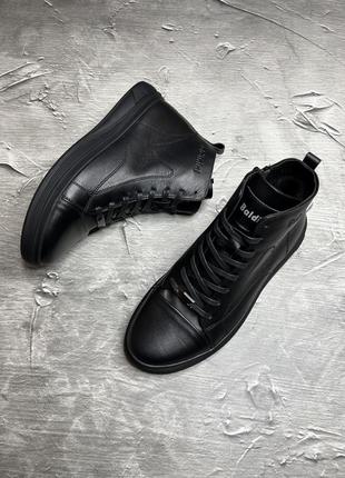 Зимние мужские ботинки baldinini black (мех) 40-41-43-446 фото