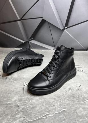 Зимние мужские ботинки baldinini black (мех) 40-41-43-447 фото