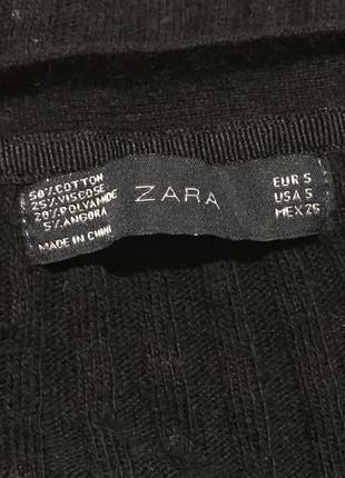 Удлиненная кофта на пуговицах кардиган в рубчик zara s2 фото