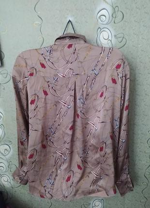 Robert friedman винтажная шёлковая блуза.3 фото