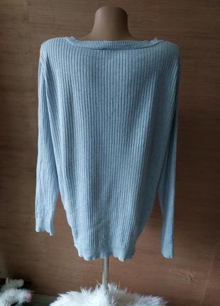 🩷🌟💜 стильний голубий пуловер коси6 фото