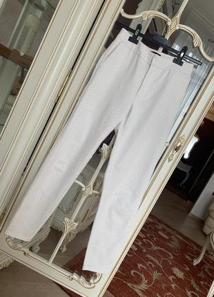 Штани з плотного котону у горошок