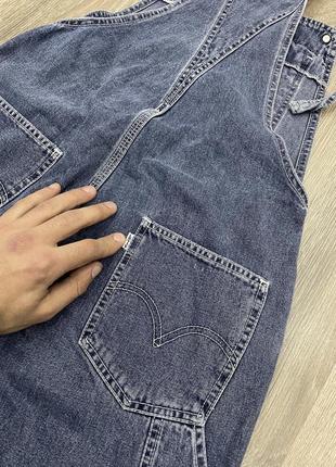 Вінтажний джинсовий комбінезон6 фото