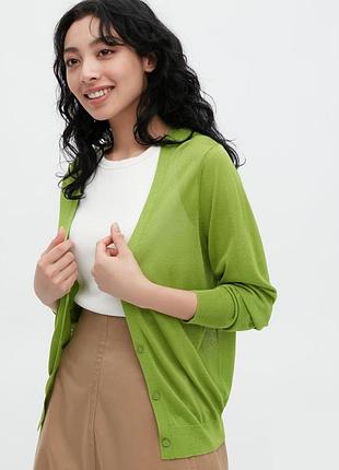 Полупрозрачный женский кардиган uniqlo