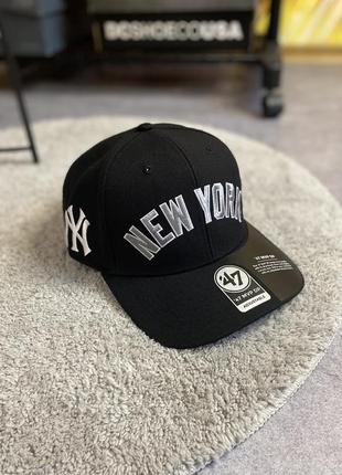47 brand mlb new york yankees mvp dp cap оригінал нова чоловіча кепка бейсболка чорна