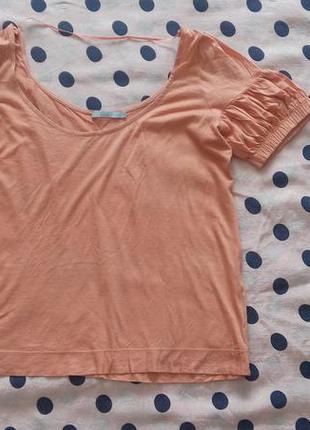 Оранжевый топ на лето, летняя футболка, легкий топ на каждый день, майка на лето
