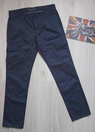 Мужские брюки карго с карманами р. 33/32 slim2 фото