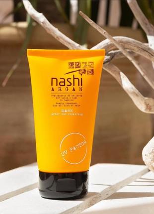 Відновлююча маска для волосся після сонця nashi argan mask after sun repairing