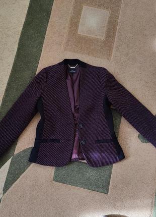 Пиджак жакет блейзер піджак стойка воротник хс,с размер 42

old many олд мані