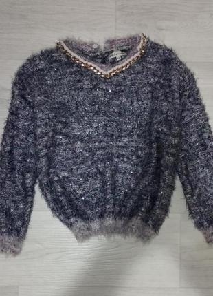 Шикарний светр меланж з цепочкою