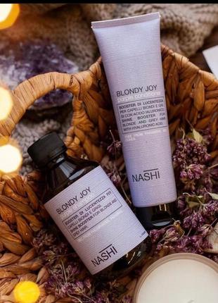 Кондиціонер для волосся антижовтий nashi blondy joy purple conditioner, 150 мл