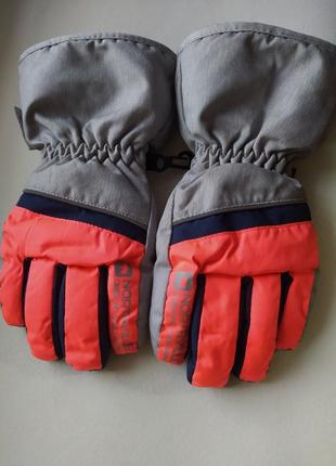 Дитячі теплі зимові лижні рукавички пальчатки1 фото