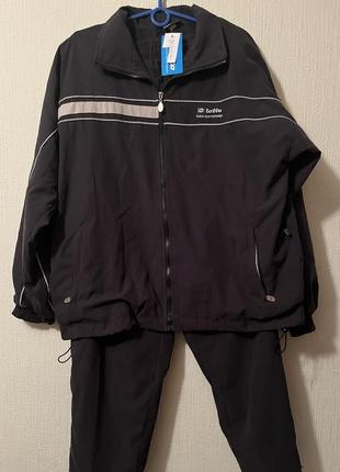 Спортивний костюм лотто lotto чорний black 1460