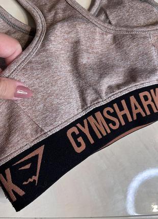 Спортивный топ широкая резинка + паралоновые вкладыши gymshark3 фото