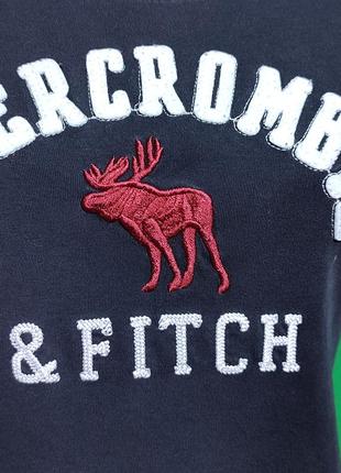 Женская черная футболка abercrombie & fitch 100% cotton, размер xl (реально s)2 фото