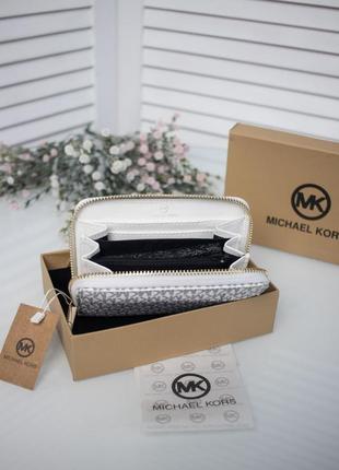 Кошелек michael kors мини белый3 фото