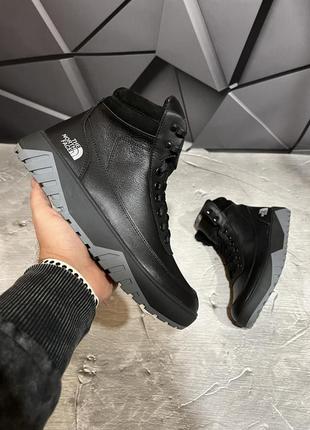 Зимние мужские ботинки the north face black (мех) 40