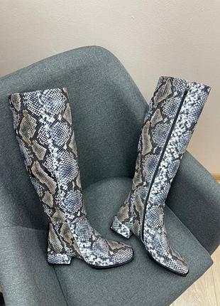 Сапоги кожа рептилия змея эксклюзив