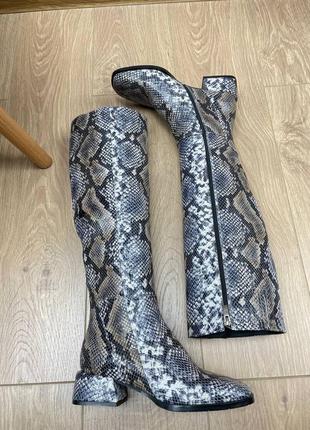 Сапоги кожа рептилия змея эксклюзив