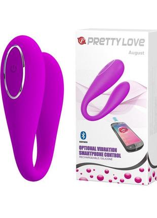 Вибратор для пар pretty love с дистанционным управлением по bluetooth