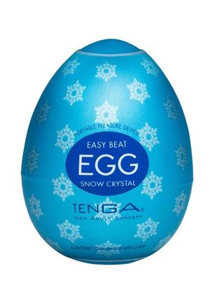 Мастурбатор-яйцо tenga egg snow crystal с охлаждающим лубрикантом