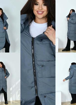 Жіноча тепла зимова куртка,пуховик,пальто,женская тёплая зимняя куртка,пуффер,стьобана,довге,пальто4 фото