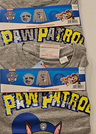 Реглан кофта nickelodeon щенячий патруль 134/40