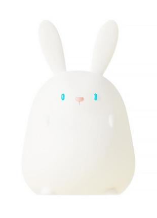 Дитячий силіконовий світильник lesko little rabbit ds-rab-1 кролик бездротовий сенсорний мінінічник