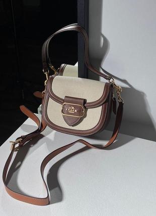 Женская сумка coach morgan saddle bag