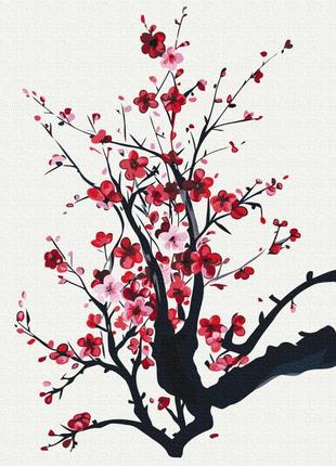 Картина за номерами гілка сакури © yana biluhina