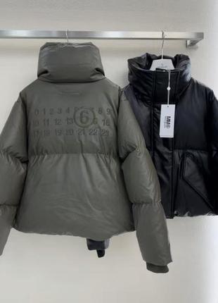 Укороченный пуховик mm6 maison margiela