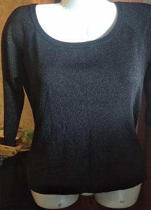 Джемпер с люрексом, укорочен рукав на 48 укр