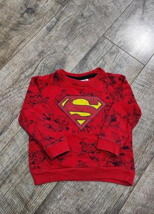 Свитшот, свитер, кофта, superman, р. 92, 2 года1 фото