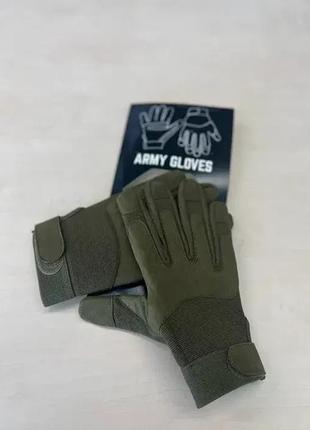 Рукавички / перчатки тактичні sturm "mil-tec" army gloves - олива