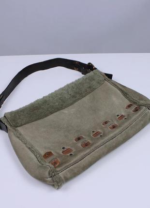 Celine оригинальная женская сумка шерсть и натуральный мех1 фото