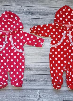 Розпродаж! акція! чоловічок в горошок,  ромпер для дівчинки,  комбінезончик рожевий, яскравий комбінезон