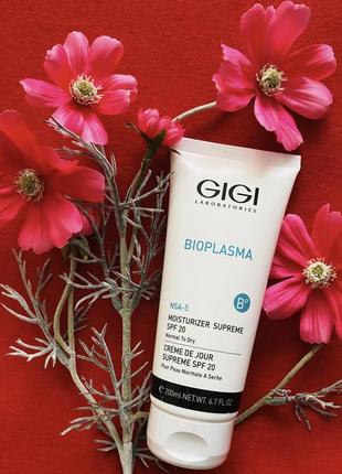 Gigi bioplasma moist supreme spf-20. джі джі крем для комбі/суху шкіри спф 20. розлив від 20g