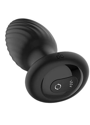 Анальная пробка nexus tornado remote control rotating butt plug - black 4