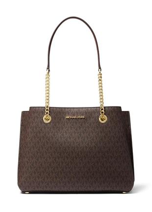 Жіноча сумка michael kors із колекції teagan (brown)