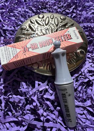 Прозрачный фиксирующий гель для бровей benefit 24-hour brow setter с эффектом ламинирования1 фото