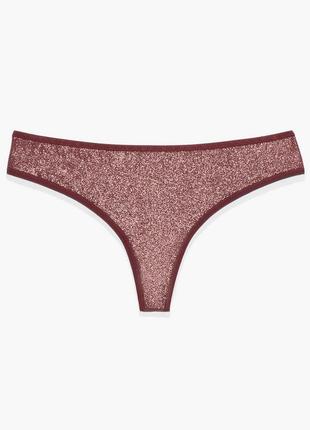 Трусики блискучі червоні s savage x fenty by rihanna