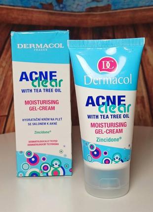 Увлажняющий гель-крем для лица dermacol acne clear moisturising gel-cream для проблемной кожи