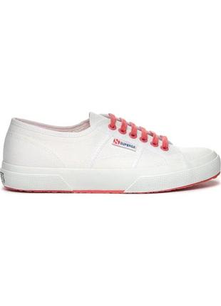 Кроссовки женские superga 2750 cotcontrastu бело-розовые 44 eu