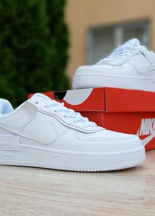 Кроссовки nike air force shadow white кросівки2 фото